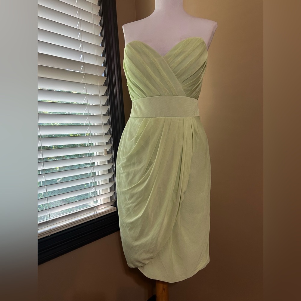 Jasmine Strapless Light Green Dress